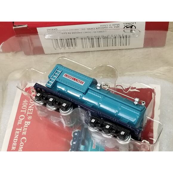 Christmas Tree Ornament Train Blue Comet 2002 Boxcart 2005 Lionel New In Box x2 - Picture 5 of 13